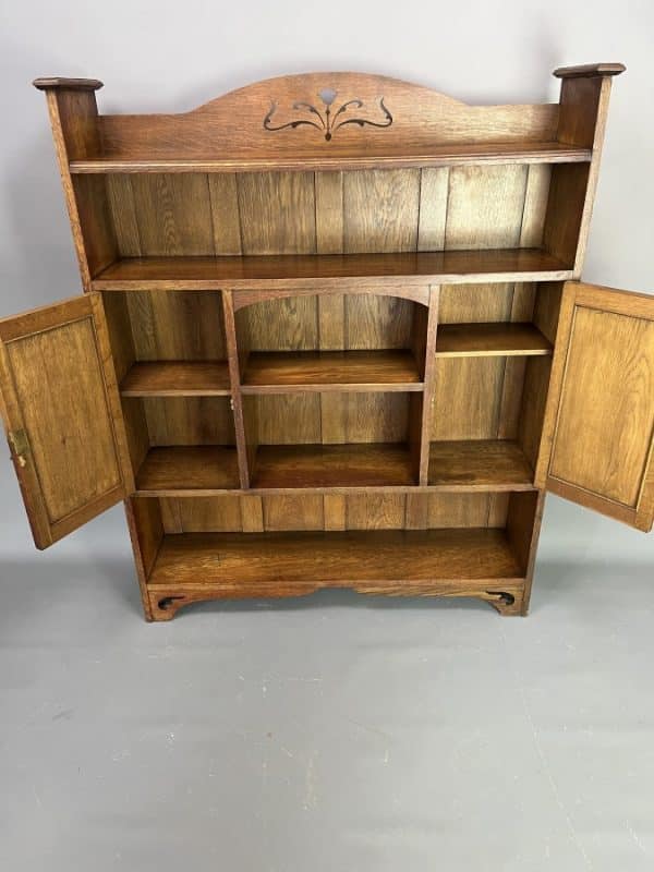 Arts & Crafts Oak Bookcase c1900 Arts & Crafts Bookcase Antique Bookcases 6