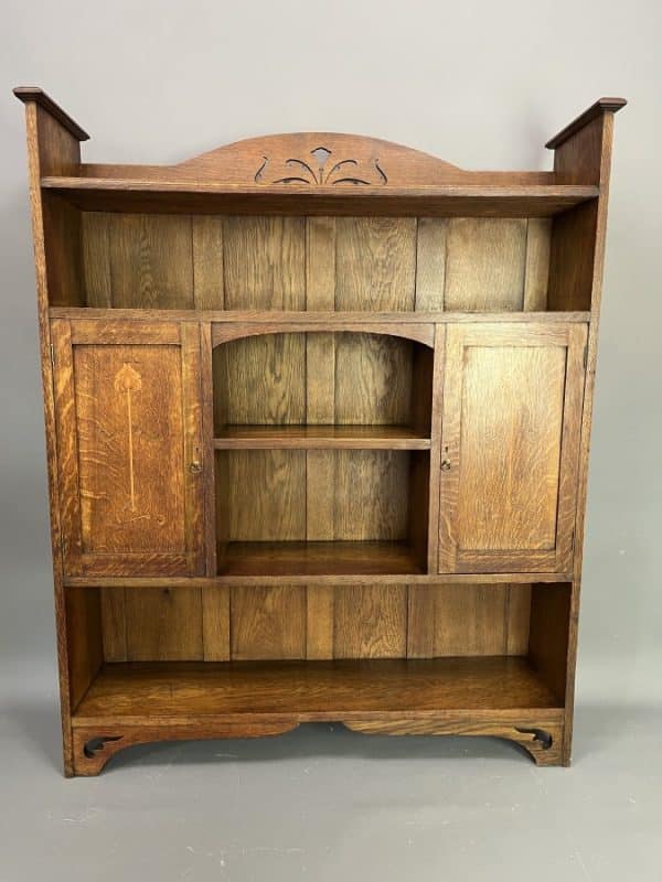 Arts & Crafts Oak Bookcase c1900 Arts & Crafts Bookcase Antique Bookcases 3