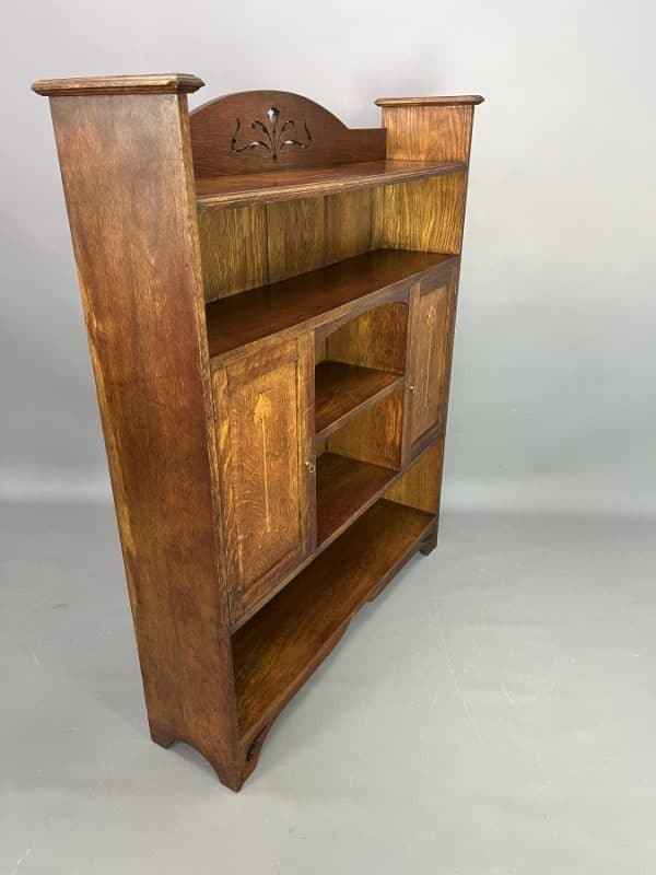 Arts & Crafts Oak Bookcase c1900 Arts & Crafts Bookcase Antique Bookcases 12