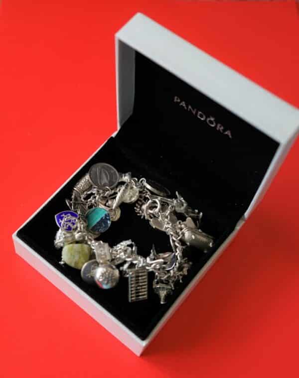 SALE – A Vintage 1963 Heavy Silver Charm Bracelet With 38 Silver Charms – Ideal Birthday Present / Boxed A.J. Bailey Antique Jewellery 3