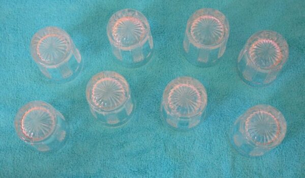 SALE – Rare Vintage Set of HIBERNIA Pattern Waterford Crystal Tumblers / High Ball Glasses Colour Glass Atomizer Antique Glassware 4