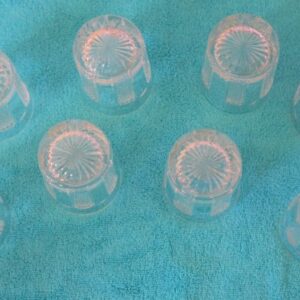 SALE – Rare Vintage Set of HIBERNIA Pattern Waterford Crystal Tumblers / High Ball Glasses Colour Glass Atomizer Antique Glassware