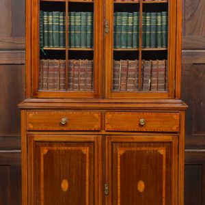 Edwardian Mahogany Bookcase SAI3449 edwardian antiques Antique Bookcases