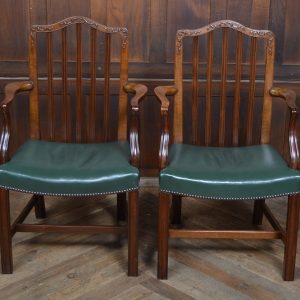 Pair of Edwardian Mahogany Library Chairs SAI3456 Antique Mahogany Furniture Antique Chairs
