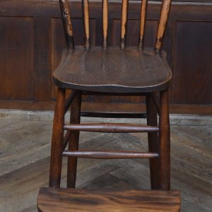 Edwardian Elm & Beech Wood High Chair SAI3448 beech Antique Chairs