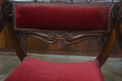 Victorian Savonarola Fruit Wood Chair SAI3223 - Image 17