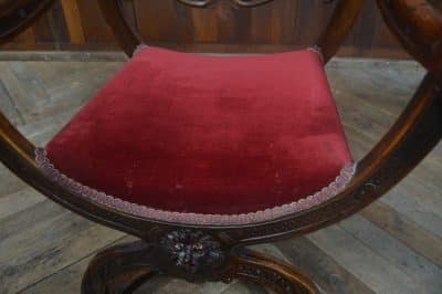 Victorian Savonarola Fruit Wood Chair SAI3223 - Image 18