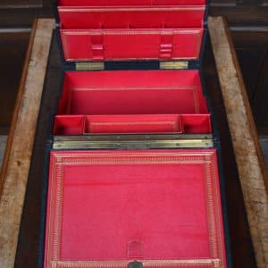 Scottish Victorian Leather Writing / Stationery Box SAI3473 Antiques Scotland Antique Boxes 3