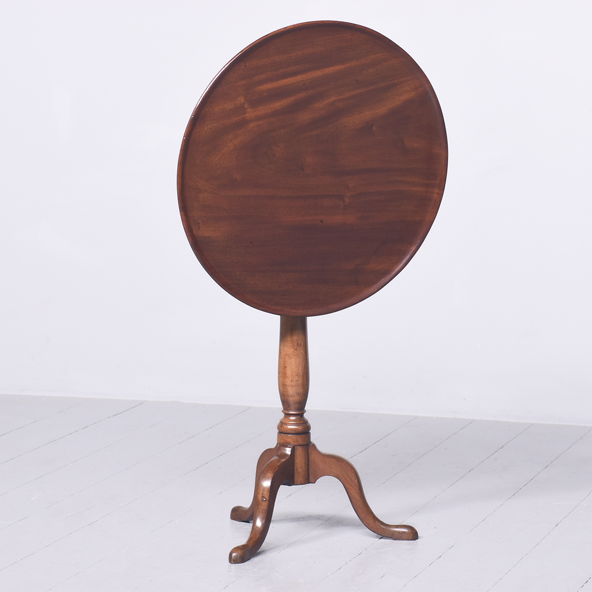 George III Mahogany Circular Dish-Top Occasional Table Antique Furniture