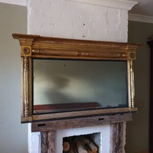 English Giltwood Overmantel Mirror Circa 1835 Antique Mirrors