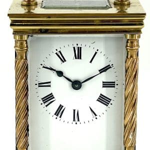 Wonderful Antique Carriage Clock – French 8-Day Carriage Clock C1900 carriage clock Antique Clocks