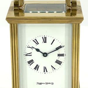 Late Mappin & Webb Vintage Carriage Clock – 8-Day Carriage Clock C1980 carriage clock Antique Clocks