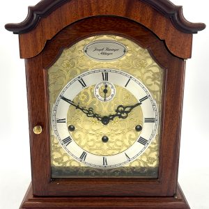 Impressive Kieninger Mahogany Musical Striking Mantle Clock musical clock Antique Clocks