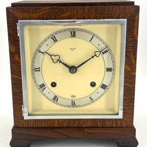 Stylish Retro Elliot Oak Case Mantle Clock Mantle Clock Antique Clocks
