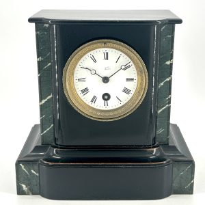 Cute Victorian False Slate Mantle Clock – ca 1890 Antique mantlle clocks Antique Clocks