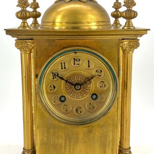 Fabulous French Bronze Ormolu Cubed Mantel Clock – ca1880 Antique mantlle clocks Antique Clocks