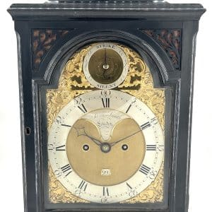 Incredible Georgian English Ebony Bracket Clock – James Smith London – ca1720 Antique bracket clocks Antique Clocks