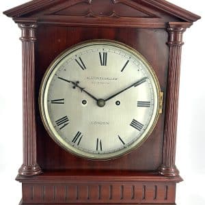 Fabulous Victorian English Mahogany Architectural cased twin Fusee Bracket Clock – ca1840 Antique bracket clock Antique Clocks