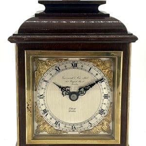 Cute Miniature Elliot Bracket Clock – ca1960 balloon back Antique Clocks