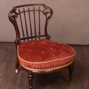 Victorian Walnut Nursing Chair SAI1760 nursing chair Antique Chairs