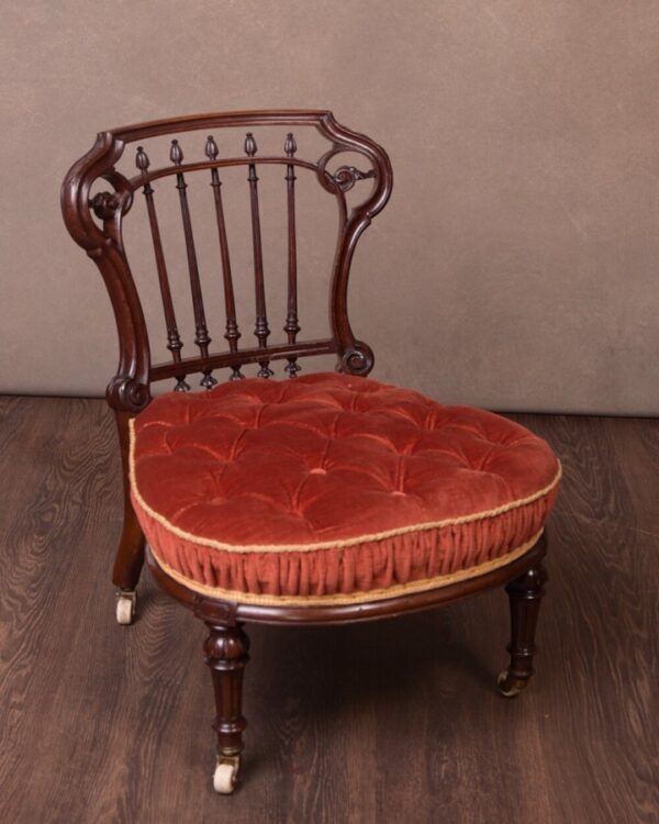 Victorian Walnut Nursing Chair SAI1760 nursing chair Antique Chairs 3