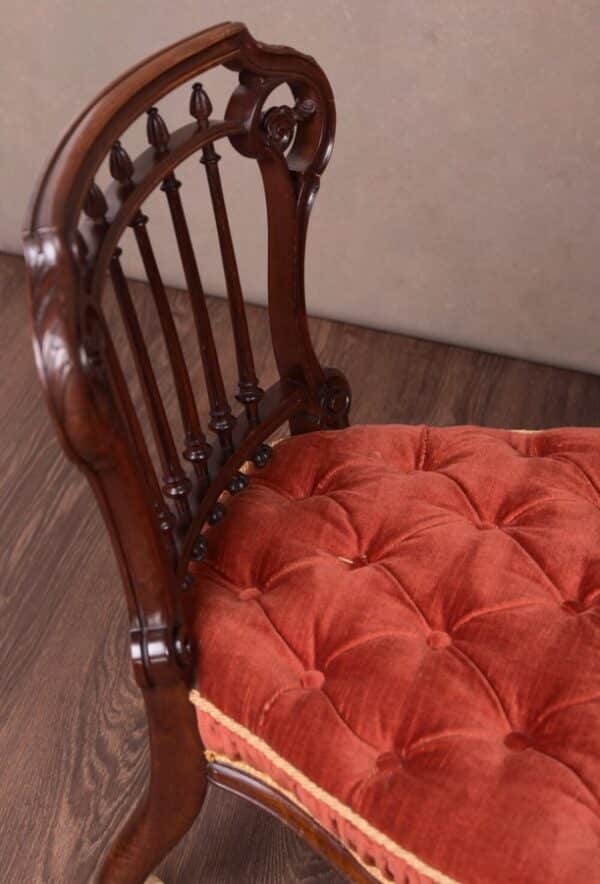 Victorian Walnut Nursing Chair SAI1760 nursing chair Antique Chairs 9