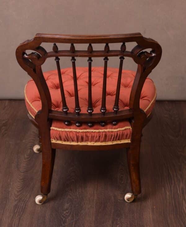 Victorian Walnut Nursing Chair SAI1760 nursing chair Antique Chairs 15