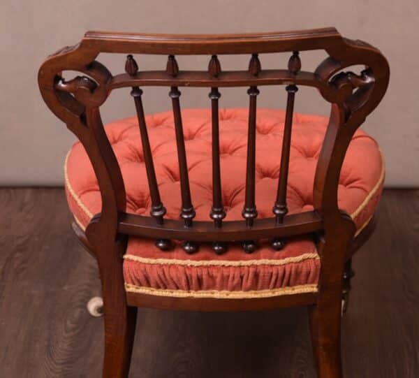 Victorian Walnut Nursing Chair SAI1760 nursing chair Antique Chairs 10