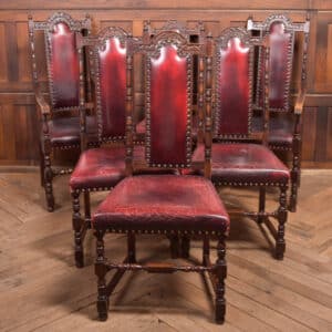 Set Of 6 Edwardian Oak Chairs SAI2367 Antique Chairs