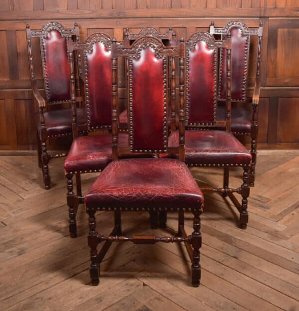 Set Of 6 Edwardian Oak Chairs SAI2367 Antique Chairs 4