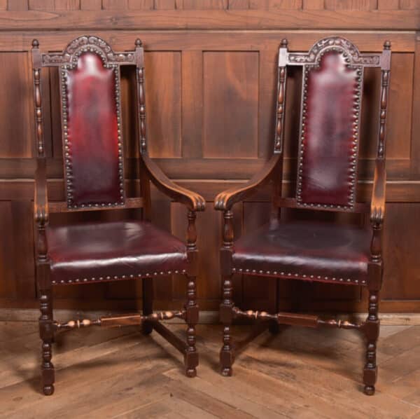 Set Of 6 Edwardian Oak Chairs SAI2367 Antique Chairs 17