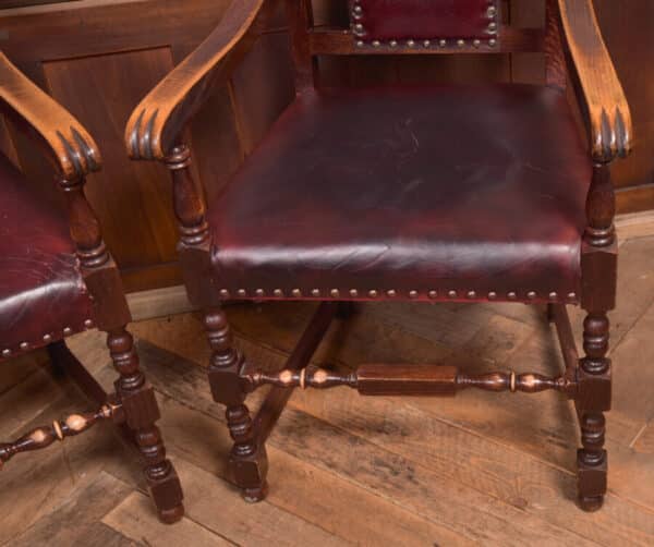 Set Of 6 Edwardian Oak Chairs SAI2367 Antique Chairs 23