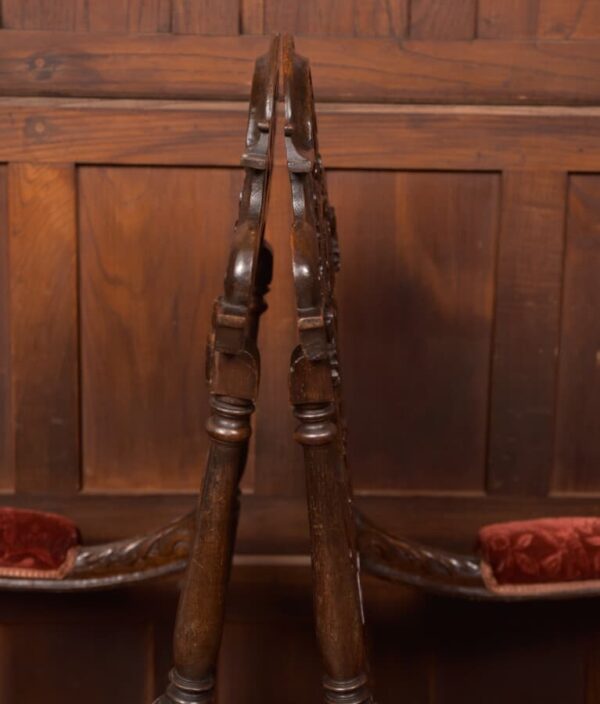 Pair Of Victorian Oak Arm Chairs SAI2714 Antique Chairs 12