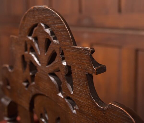 Pair Of Victorian Oak Arm Chairs SAI2714 Antique Chairs 25