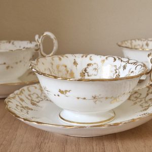 Antique Coalport Adelaide shape tea cup & saucer duos antique tea set Antique Ceramics