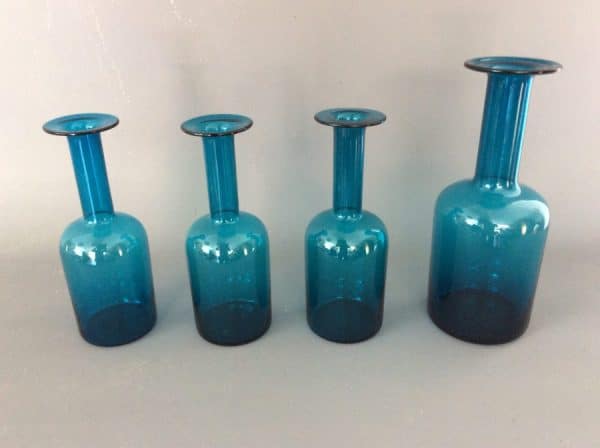 Danish Gulvase by Otto Brauer for Holmegaard danish Antique Glassware 7