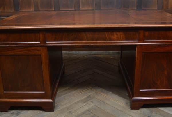 Edwardian Mahogany Knee-hole Desk SAI2985 - Image 4