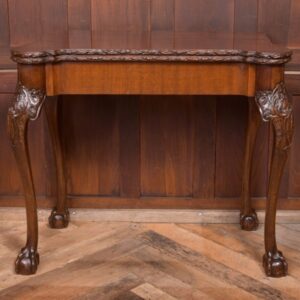 Edwardian Carved Mahogany Fold Over Card Table SAI2078 Antique Furniture