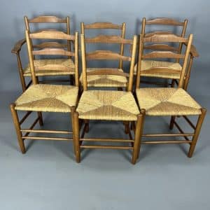 Six Cotswold School Neville Neal Dining Chairs Arts and Crafts Dining Chairs Antique Chairs