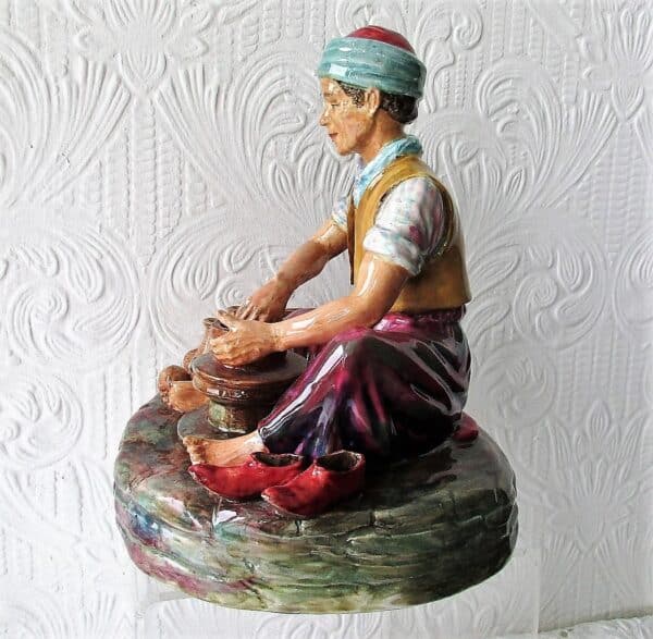 English Studio Pottery Porcelain Figurine ~ "Afghanistan Potter" ~ Reginald Johnson - Image 2