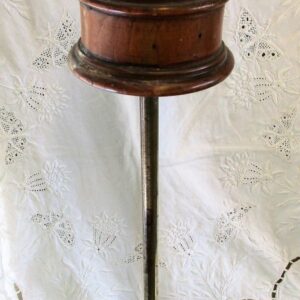 Brass and Walnut Wig Stand