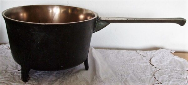 Antique English Georgian Bronze Skillet / Posnet Antique Antique Metals 5