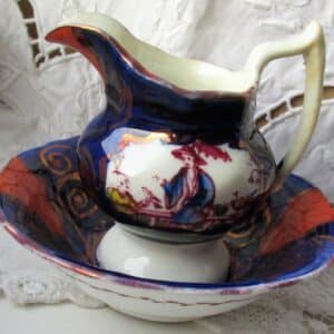 Chinoiserie Ewer and Basin