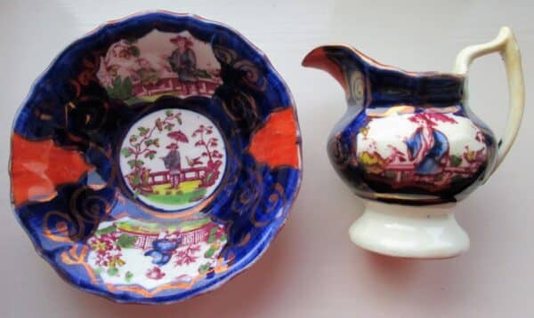 Chinoiserie Ewer and Basin