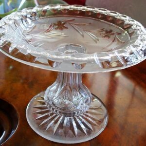 Cut Glass Tazza