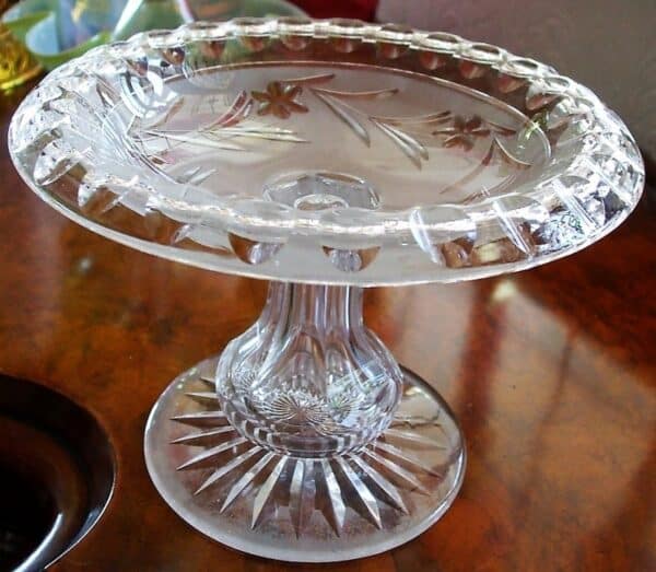 Cut Glass Tazza