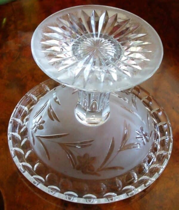 Cut Glass Tazza