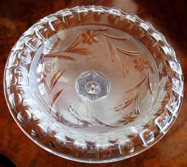 Cut Glass Tazza