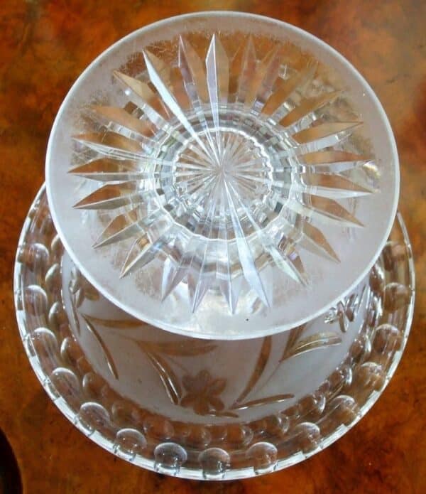 Cut Glass Tazza