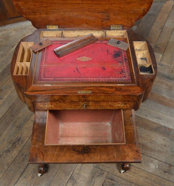 Victorian Walnut Work Table SAI2853 - Image 31